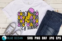 100 days of school PNG, 100 days school SVG, 100 days shirt Product Image 1