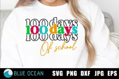 100 days of school SVG, 100 days SVG, 100th day of school Product Image 1