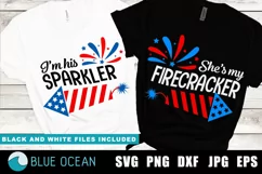 4th of july Couples Svg, American Couple Shirt, Funny 4th Product Image 1