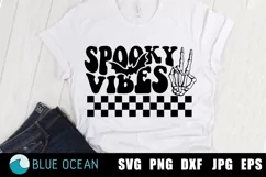 Spooky Vibes SVG, Spooky Vibes Shirt, Spooky vibres retro Product Image 1