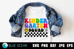 Kindergarten Squad Svg, Teacher shirt SVG, Teacher Life Svg Product Image 1