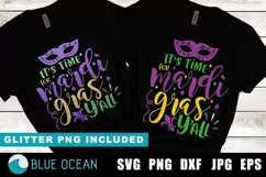 It's time for Mardi gras y'all svg, Mardi Gras SVG, Digital Product Image 1