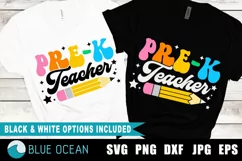 Pre-K teacher SVG, Pre-K Teacher PNG, Back to school SVG Product Image 1