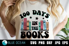100 days in the books SVG, 100 days of school SVG Product Image 1