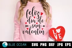 Feliz Dia de San Valentin SVG, Valentine's Day SVG Product Image 1