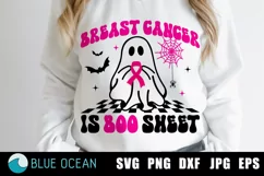 Breast Cancer Is Boo Sheet Svg, Breast Cancer Awareness Svg Product Image 1