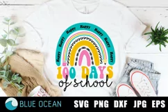 100 days of school SVG, 100 days rainbow SVG, 100 days SVG Product Image 1