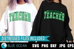 One Lucky Teacher Svg, One Lucky Teacher, Teacher Shirt Svg Product Image 1