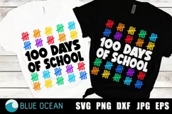 100 days of school SVG, Happy 100 days SVG, 100 days SVG Product Image 1