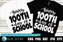 Happy 100th day of school SVG, 100 days of school PNG Product Image 1