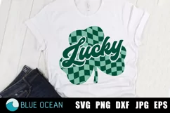Lucky SVG, Retro Lucky PNG, St Patricks PNG Product Image 1