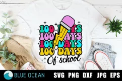 100 days of School SVG, 100 days of School PNG Product Image 1