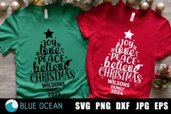 Christmas family tree SVG, Christmas family shirts Product Image 1