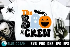The BOO Crew SVG, Boo SVG, Halloween svg, Halloween shirt Product Image 1