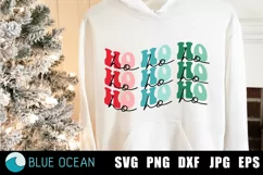 Ho Ho Ho SVG, Christmas Svg, Retro Christmas SVG, Christmas Product Image 1