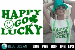 Lucky go happy SVG, St Patricks day shirt SVG, St Patty Day Product Image 1