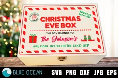 Christmas Eve Box SVG, Christmas Eve Crate SVG Product Image 1