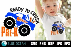 Ready to crush PRE-K SVG, Pre-K shirt SVG, Back to school Product Image 1