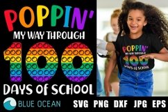 Poppin my way through 100 days of school SVG, Poppin my way Product Image 1