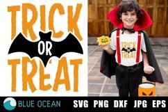 Trick or treat SVG, Kids Halloween SVG, Halloween boy svg Product Image 1