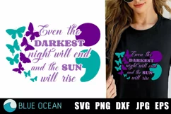 Suicide Awareness SVG, Semicolon SVG, Suicide Awareness PNG, Product Image 1