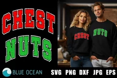Chest Nuts SVG, Chest Nuts PNG, Christmas Couple Shir SVG Product Image 1