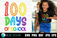 100 days of school SVG, 100 days SVG, 100th day of school Product Image 1