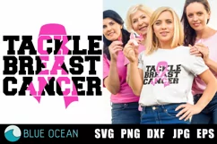 Tackle Breast Cancer Svg, Breast Cancer Svg, Breastcancer Product Image 1