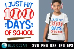 I just hit 100 days of School SVG, 100 days of school SVG Product Image 1