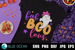 Fab BOO lous SVG, HalloweenSVG, Halloween girl SVG, Ghost Product Image 1
