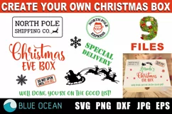 Christmas Eve Box SVG, Christmas Eve Crate SVG, DIY Product Image 1