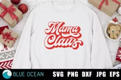 Mama Claus SVG, Mom Christmas SVG, Christmas shirt SVG, Chr Product Image 1