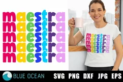 Maestra SVG, Spanish teacher SVG, Teacher quote, Teacher Product Image 1