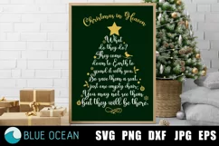 Christmas in heaven SVG, Memorial Christmas SVG Product Image 1