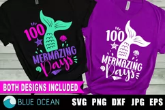 100 Mermazing Days svg, 100 Days of School svg, 100 Days svg Product Image 1