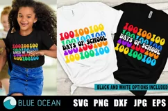 100 days of school SVG, 100 days shirt PNG Product Image 1