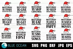 Most likely to christmas SVG, Most Likely to SVG Product Image 1