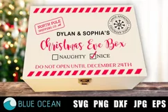 Christmas Eve Box SVG, Christmas Eve Crate SVG, Christmas Product Image 1