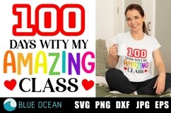 100 days with my amazing class SVG, 100 days of school SVG Product Image 1