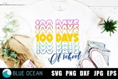 100 days of school SVG, Teacher shirt svg, School teacher Product Image 1