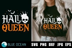 Halloqueen SVG Halloween SVG, Halloween woman shirt Product Image 1