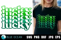 Lucky SVG, St Patricks SVG, Lucky shirt SVG, Lucky png Product Image 1