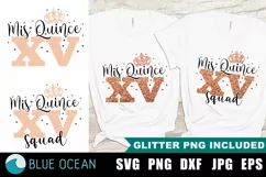 Mis quince SVG, Mis XV, Quinceañera SVG, Mis quince Squad Product Image 1