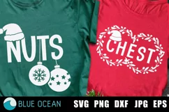 Chest Nuts SVG, Couple Christmas SVG, Funny Christmas SVG Product Image 1