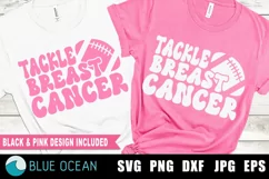 Tackle Breast Cancer Svg, Breast Cancer Svg, Football Cancer Product Image 1