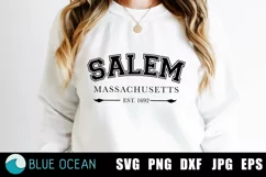 Salem SVG, Salem Massachusetts svg, hallowen svg Product Image 1