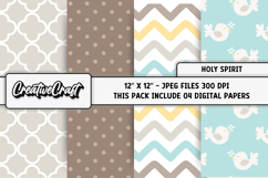 Holy Spirit Digital Papers, scrapbooking backgrounds designs Product Image 1