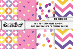 The Explorer Digital Papers, dora scrapbook papers designs Product Image 1