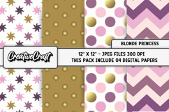 Tangled Princess Digital Paper, scrapbook background design Product Image 1