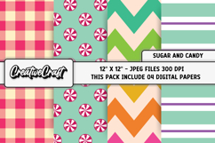Sugar and Candy Digital Papers, scrapbook background designs Product Image 1
